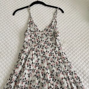 White floral dress